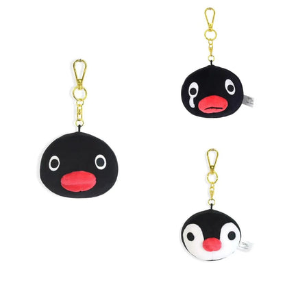 Pingu｜Face Mascot Holder /Plush Keychain｜8.0 x 4.0 x 6.5 cm approx.