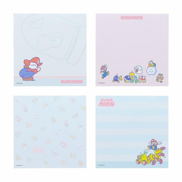 Nintendo｜Super Mario Brothers Square Memo｜95×95×10mm approx.