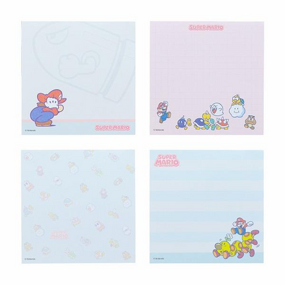 Nintendo｜Super Mario Brothers Square Memo｜95×95×10mm approx.