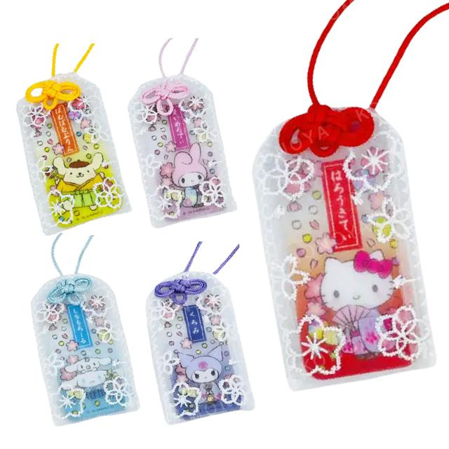 Sanrio｜Characters Lace Amulet-Style Charm/Omamori Charm｜ 4 x 7 x 0.3 cm approx.