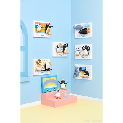Pingu｜Mini Theater Combination Magnetic mystery bag/blind box/All 6 types｜1 box a pair