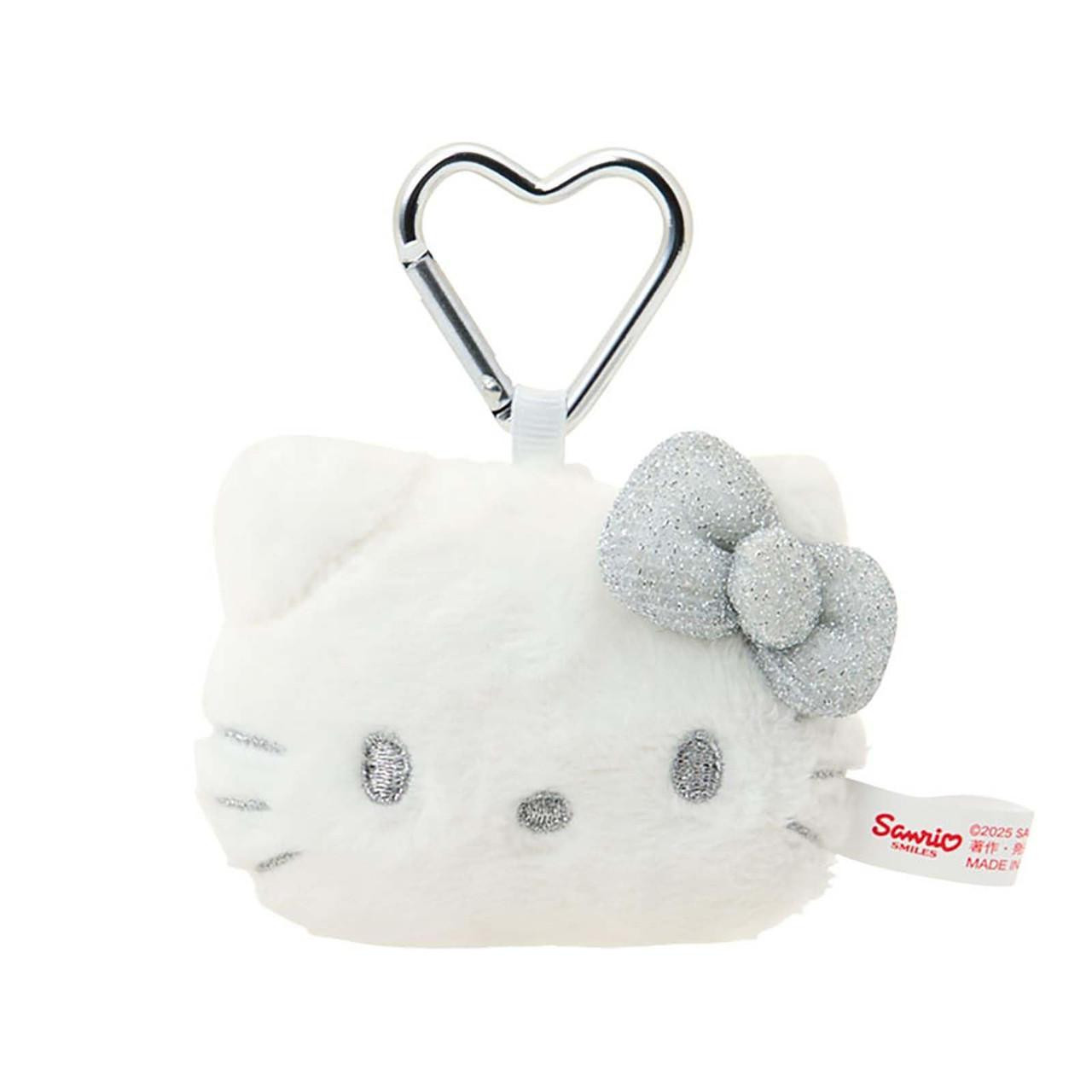 Hello Kitty｜I Love Hello Kitty Face Mascot Holder /Plush Keychain｜8×3.5×7cm approx.