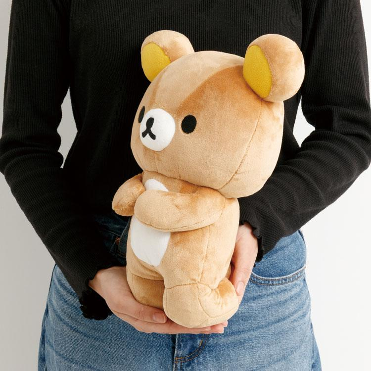 SANX｜Rilakkuma and Awawa Neko Sitting Plush Dolls/Plush Toy｜280 x 240 x 140 mm approx.
