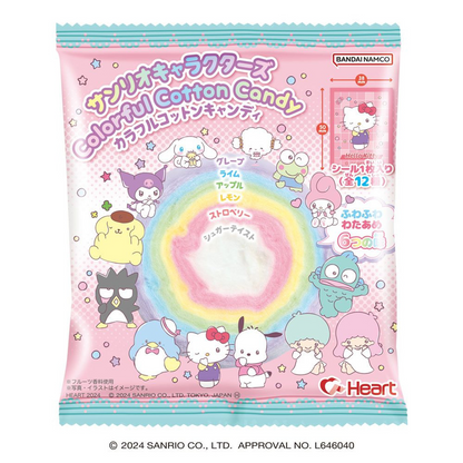 Bandai｜Sanrio Colorful Cotton Candy彩色棉花糖/含角色贴纸｜12g【25.03】