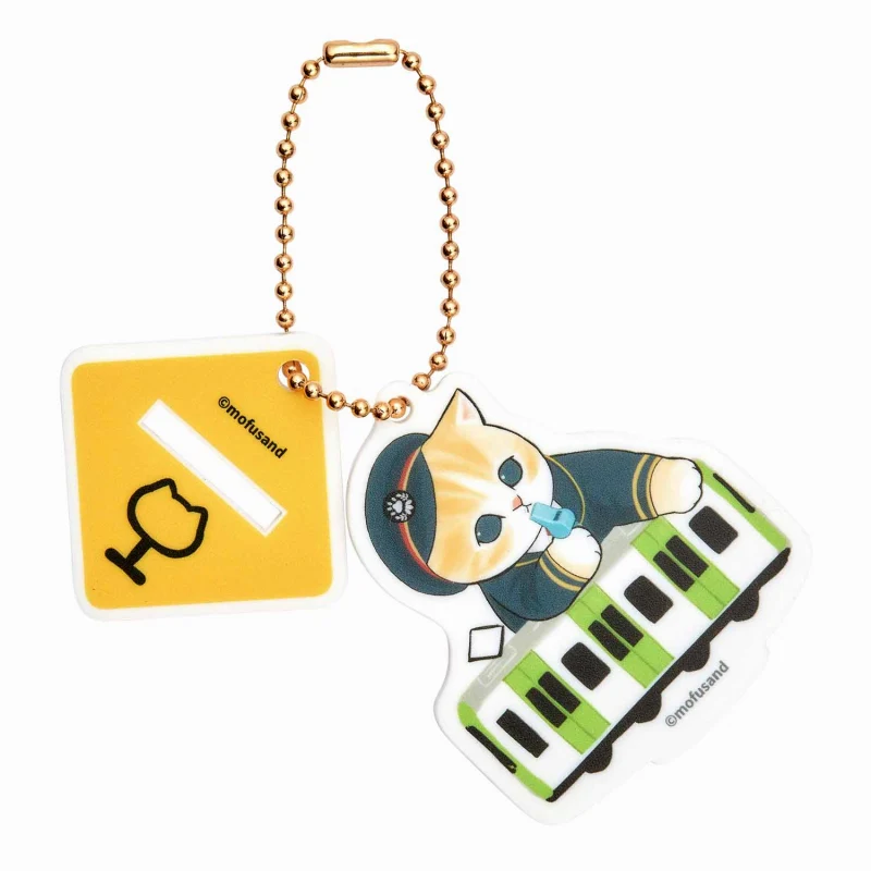 Mofusand｜Mofumofu Station Acrylic Stand &amp; Keychain｜60×60mm approx.