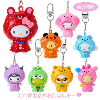 Sanrio｜Chibitomo Series Vol. 4 Raincoat Mascot Charm mystery bag/blind box/All 8 types｜1pcs