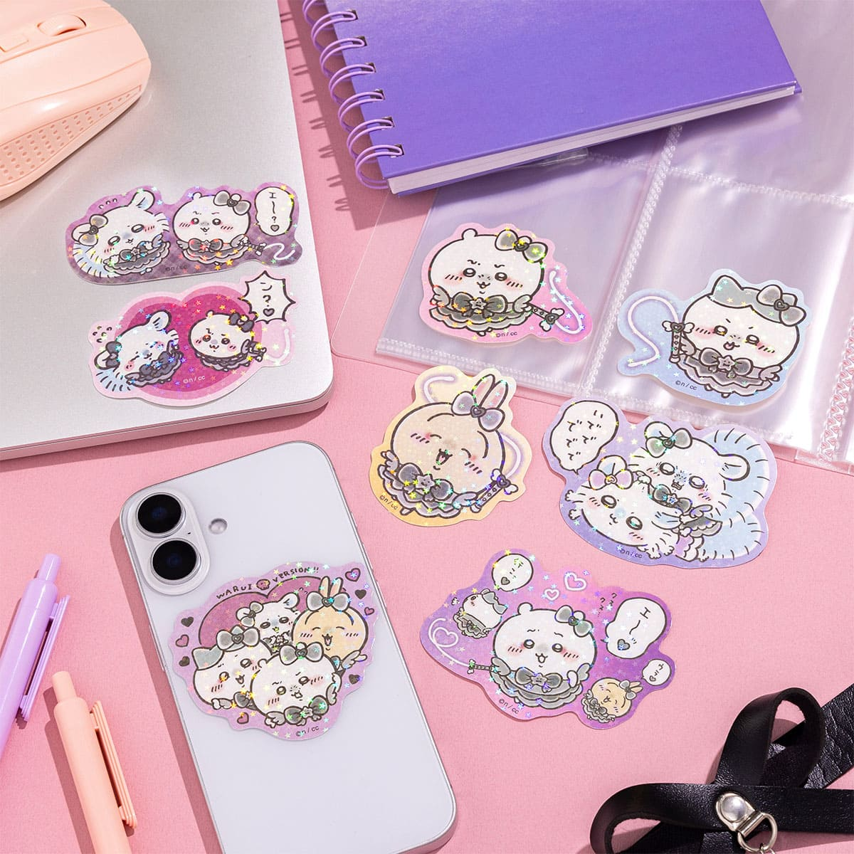 chiikawa｜Magical Chiikawa Bad Version Vinyl Hologram Sticker｜80×60mm approx.