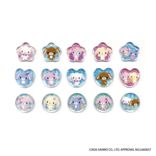 Sanrio｜Crystal Seal Stickers｜H19 x W19 x D2mm approx.