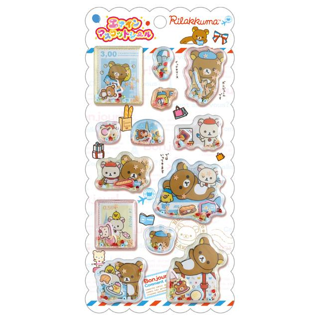 Rilakkuma｜ "Rilakkuma of Yesteryear" Series Air-In Mascot Sticker｜H200 x W95mm approx.