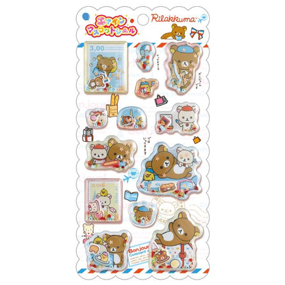 Rilakkuma｜ "Rilakkuma of Yesteryear" Series Air-In Mascot Sticker｜H200 x W95mm approx.