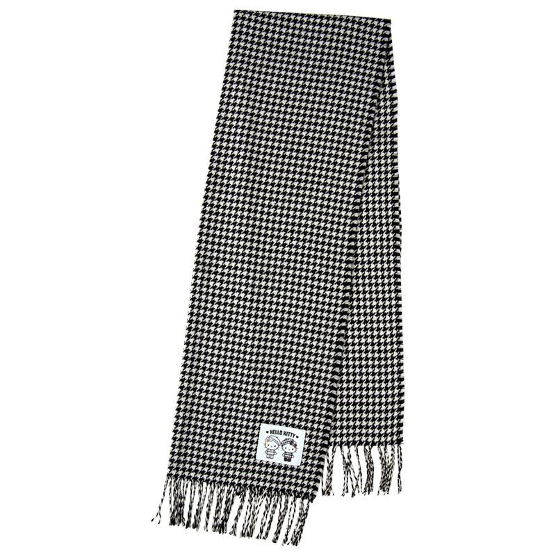 Hello Kitty｜Monochrome Girly Twin Coordinate Hello Kitty &amp; Hello Mimmy Scarf｜60×0.5×200cm approx.
