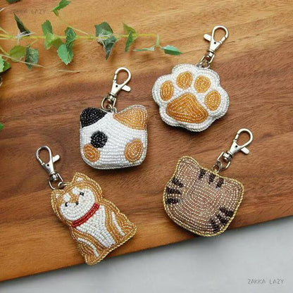 AND PACKABLE｜Beads Keychain/Keyring｜ 5.8 x 5cm approx.
