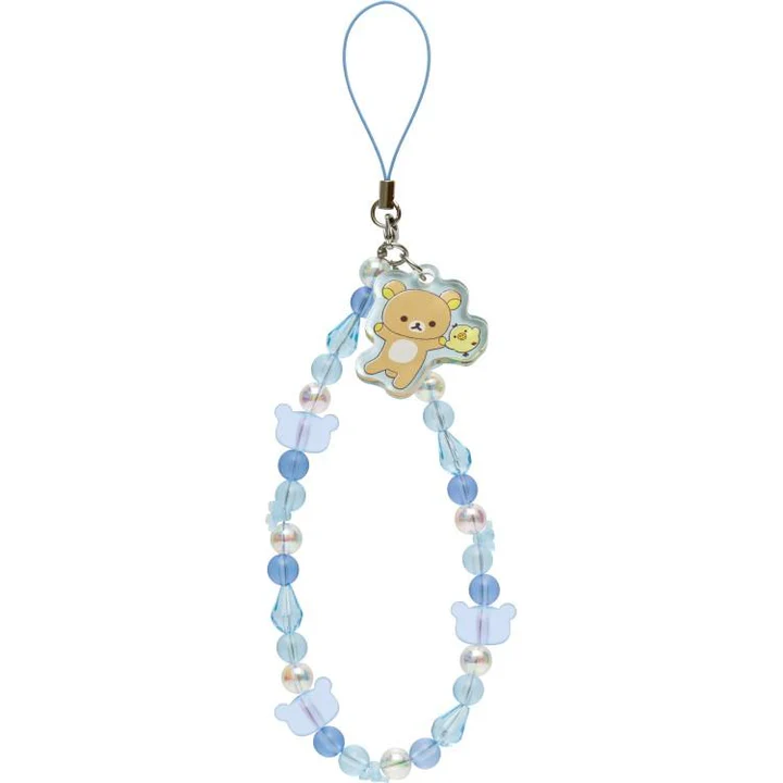 Rilakkuma｜Rainy Day to Sunny Bead Strap with Mascot｜130×55mm approx.