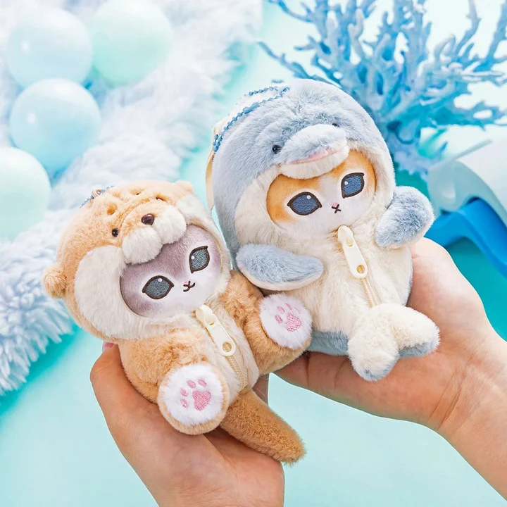mofusand｜Fluffy Sea Creature Mascot Holder /Plush Keychain｜165×100×70mm approx.
