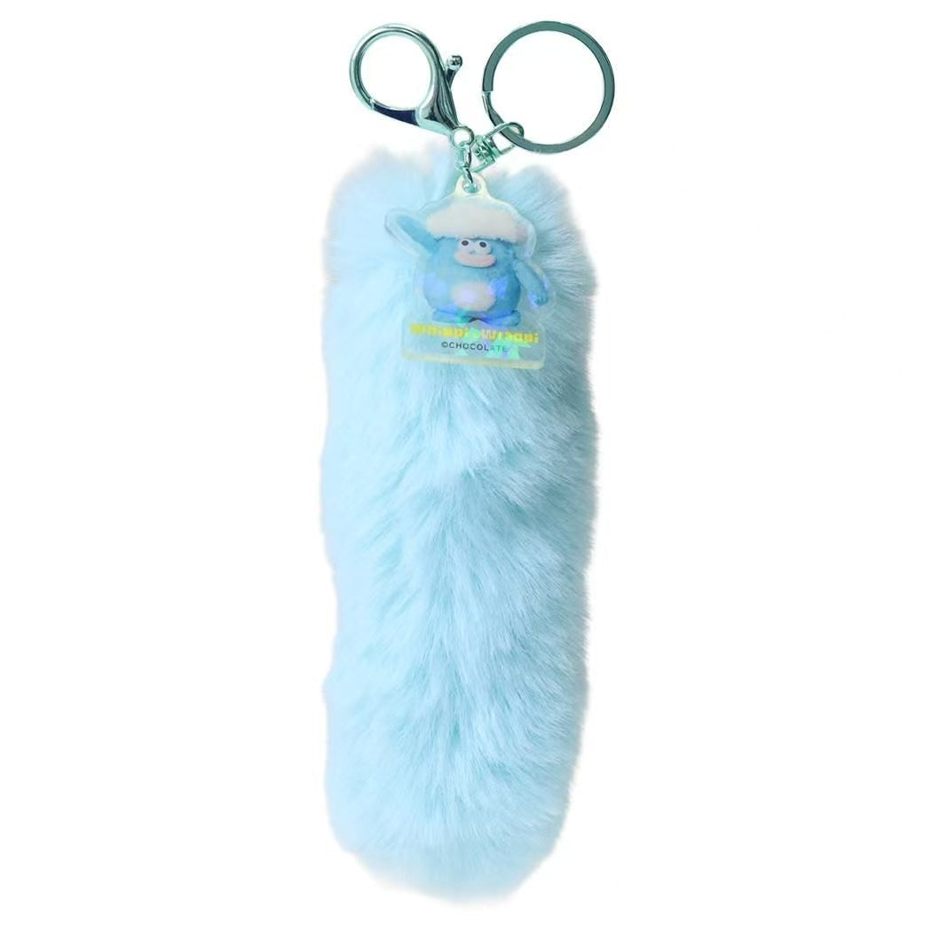Whippi &amp; Rappi｜Fluffy Tail Mascot Holder /Plush Keychain