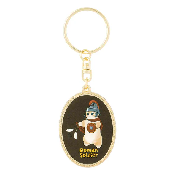 Mofusand｜mofumofu journey Oval Metal Keychain/Keyring｜H105 x W38 x D3mm approx.