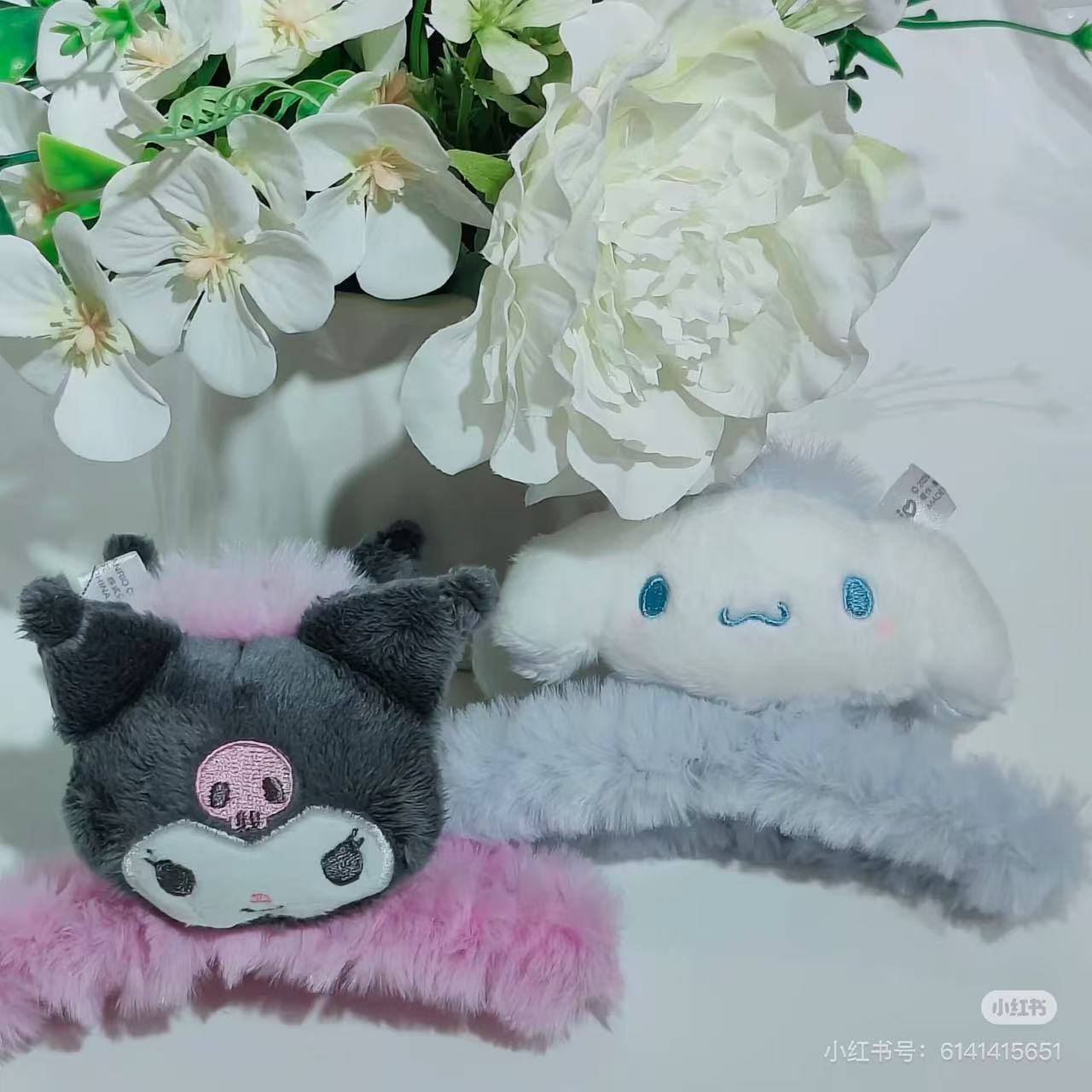Sanrio｜Fluffy Face Mascot Hair Claw Clip｜12×8×8cm approx.