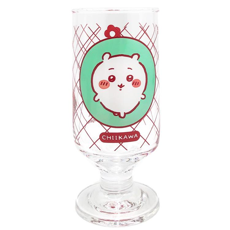chiikawa｜Retro Cafe Showa Footed Parfait &amp; Dessert Glass with Floral Design｜280m