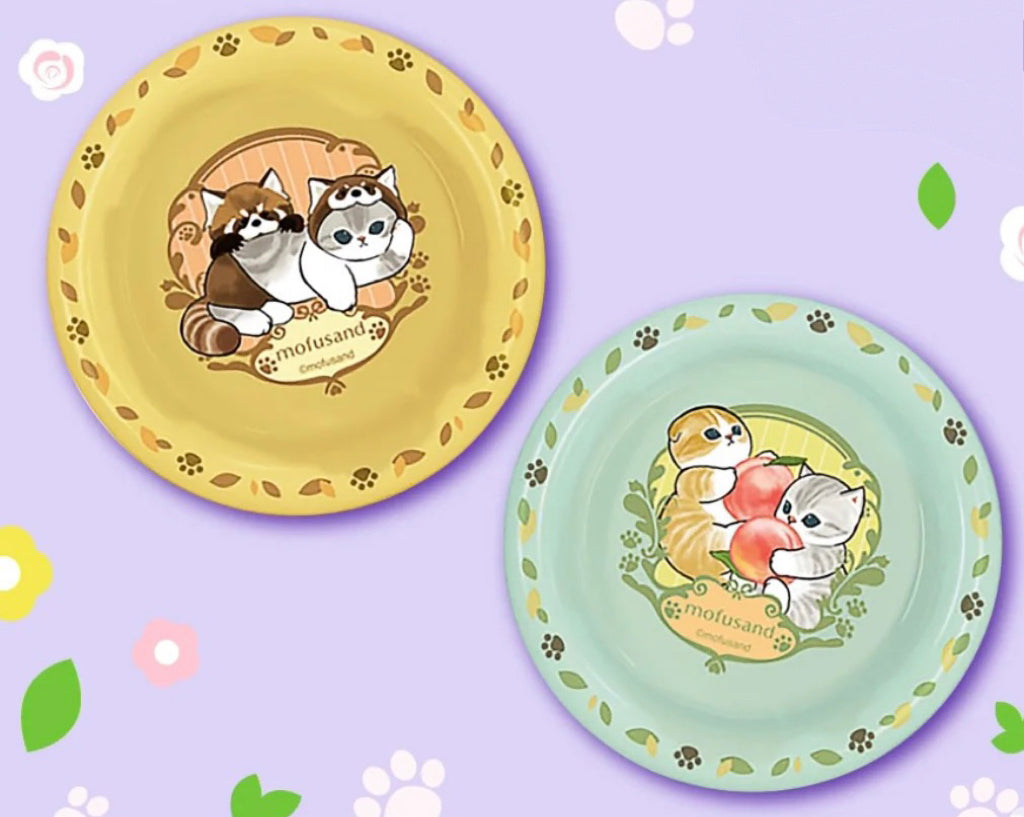 Mofusand｜Heart Bandai Candy Toys - Mofusand Tray Collection 2鲨鱼猫杯垫托盘收藏系列2食玩盲盒/全8种｜1枚入