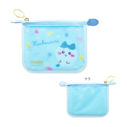 chiikawa｜Clear Mini Flat Pouch "mitte"｜H100×W170×D10mm approx.