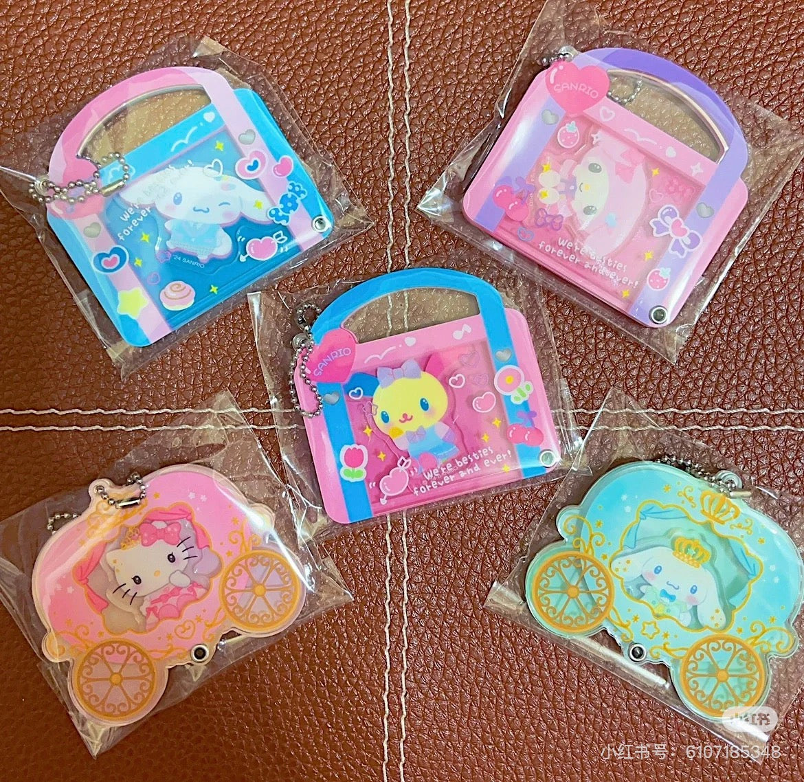 Sanrio三丽鸥｜Secret Custom Acrylic Charm - Prince &amp; Princess Blind Box王子与公主南瓜马车多层亚克力挂件盲盒/全8种｜1枚入