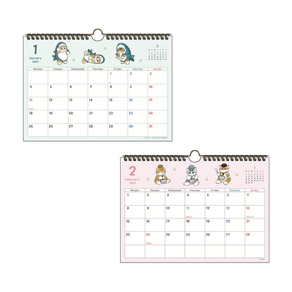 mofusand ｜Desk Calendar with Message 2027｜297×215×10mm approx.