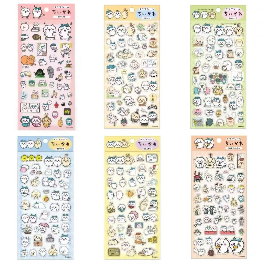 Chiikawa|Clear Seal Sticker - Friends|90×175mm approx.