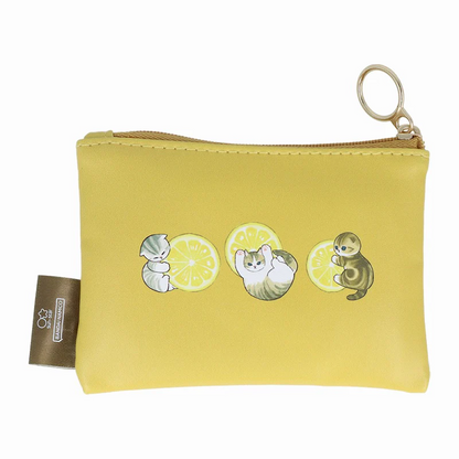 Mofusand｜Mini Flat Pouch - Fruit Cat｜W120×H90×D10mm approx.