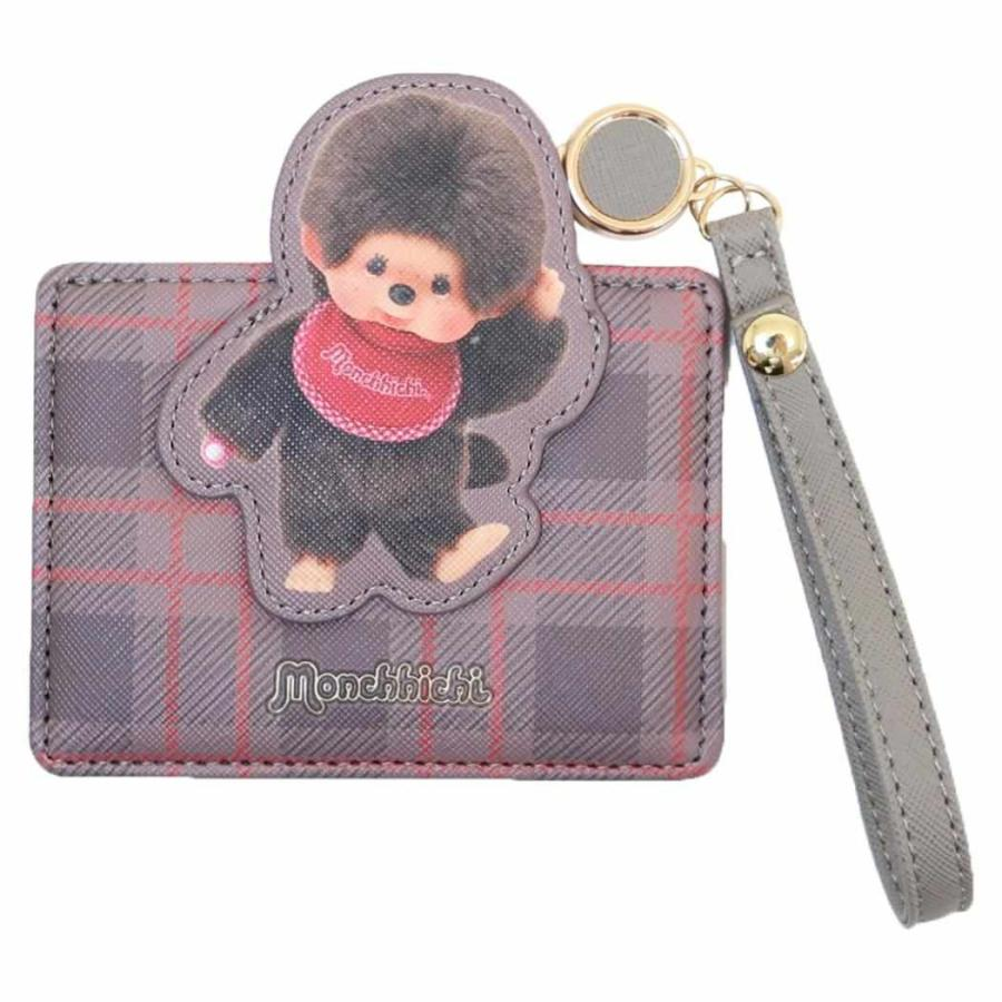 Monchhichi｜Pass Case with Retractable Reel｜W110 x H82 x D4mm approx.