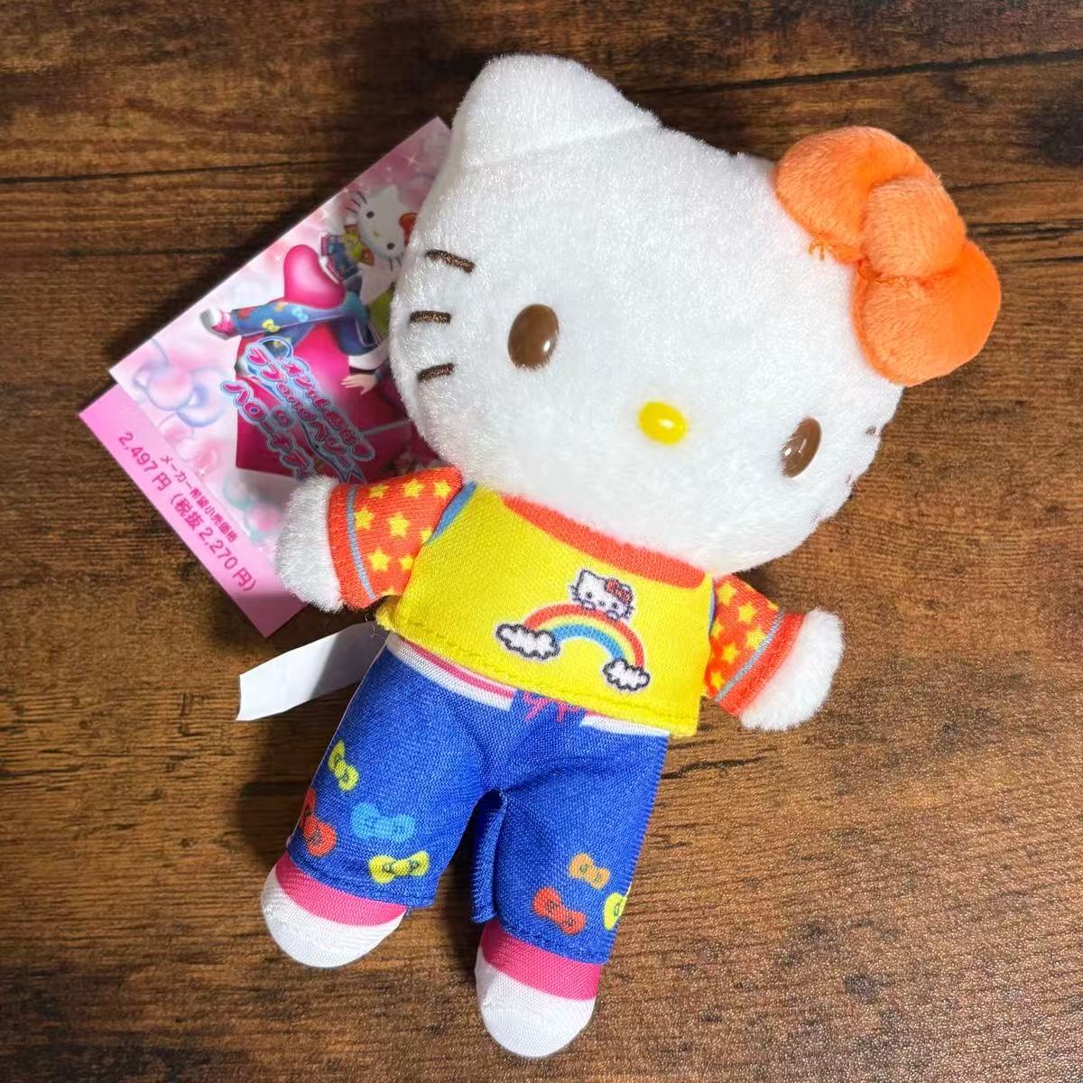 Hello kitty｜Pita T-Girl Mascot Holder /Plush Keychain｜ 9cm W x