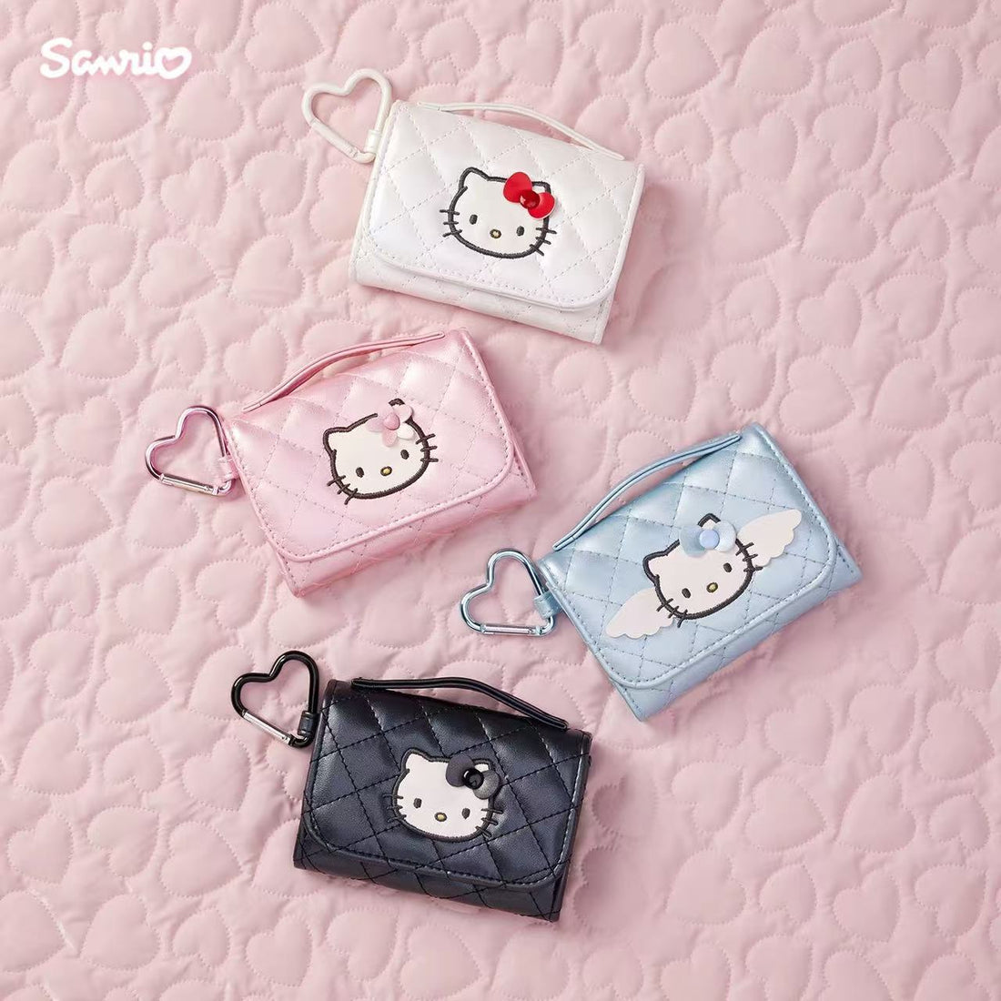 Hello Kitty｜Miniature Quilt Wallet-Shaped Coin Purse｜10.5×2.5×8cm approx.