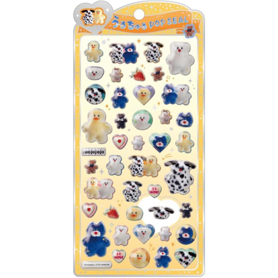 Mojojojo｜Uruchuru POP Illustrations 3D Puffy Stickers｜W95×H200×D7mm approx.