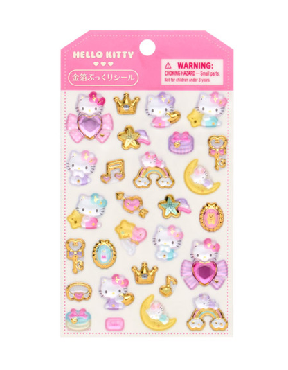 Sanrio｜Gold Foil Puffy Sticker｜9.5×0.5×16cm approx.