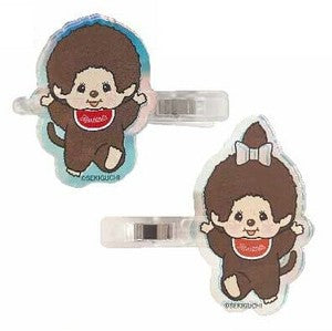 Monchhichi｜Acrylic Hair Clip Set｜H4 x W5.5 x D2cm approx.