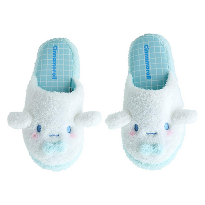 Sanrio三丽鸥｜ Face-Shaped Slippers 可爱角色软乎乎毛绒拖鞋/家居鞋｜约28.3 x 26.4 x 10.6cm