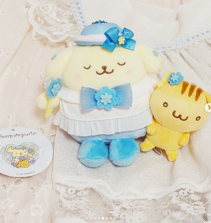 Sanrio｜Pompompurin good friend Mascot Holder /Plush Keychain