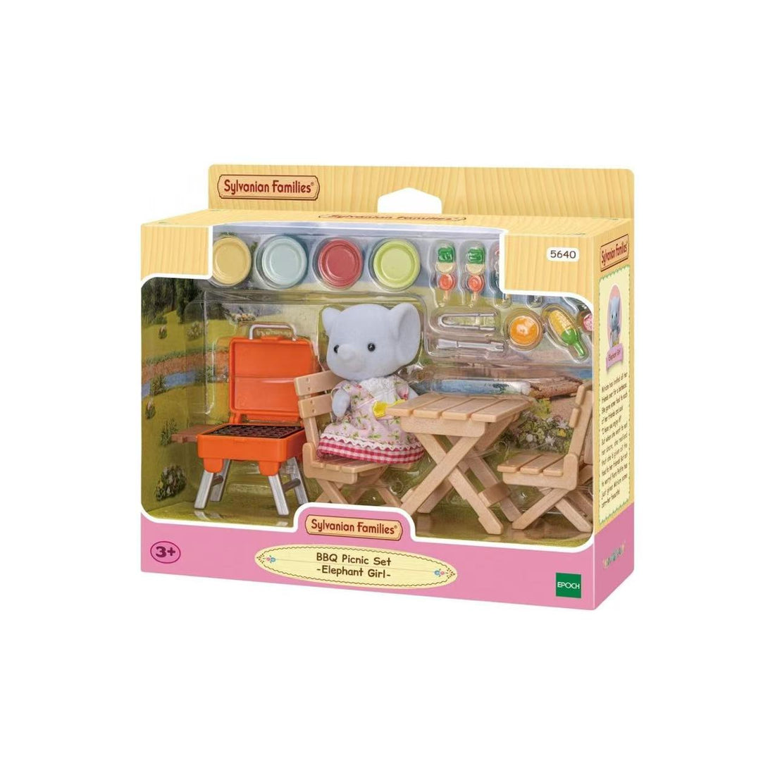 SylvanianFamilies|Elephant Girl BBQ Picnic Set 5640