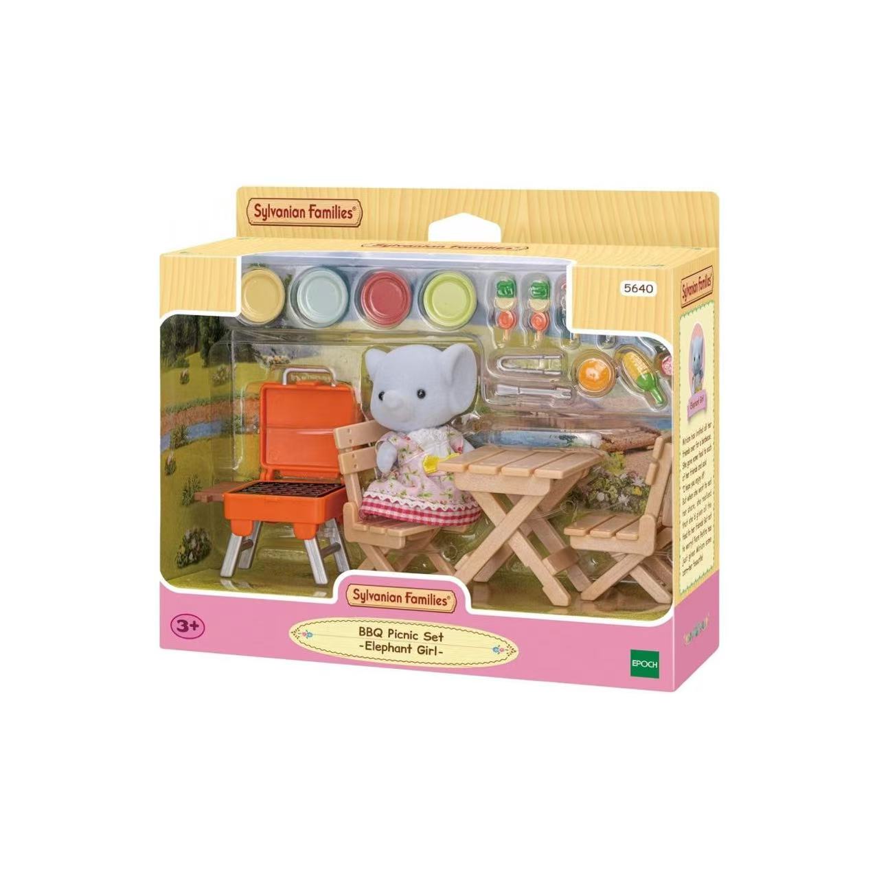 SylvanianFamilies｜Elephant Girl BBQ Picnic Set 5640