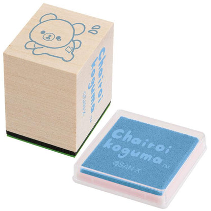 Rilakkuma｜Stamp Collection: ChairoiKoguma no Kumakyun Days Wooden Stamp with Ink Pad mystery bag/blind box/All 6 types｜1pcs