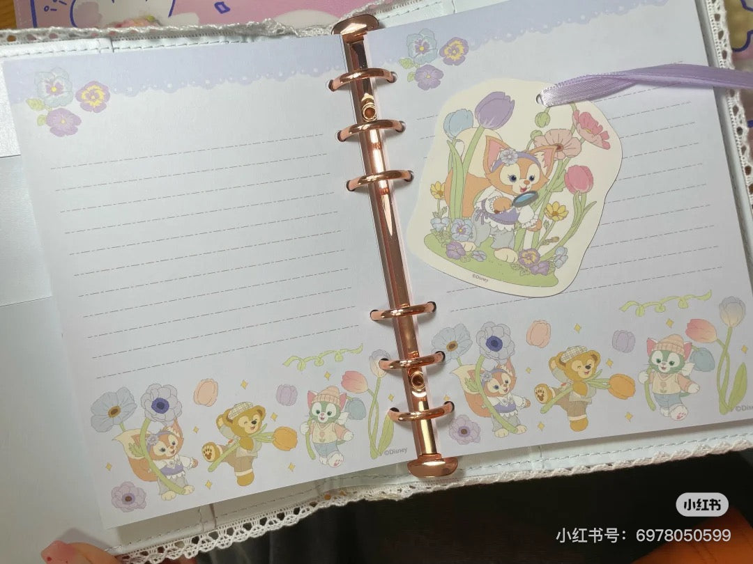 Disney迪士尼｜春日达和朋友们系列LinaBell玲娜贝儿&amp;StellaLou星黛露彩色活页笔记本/手账本