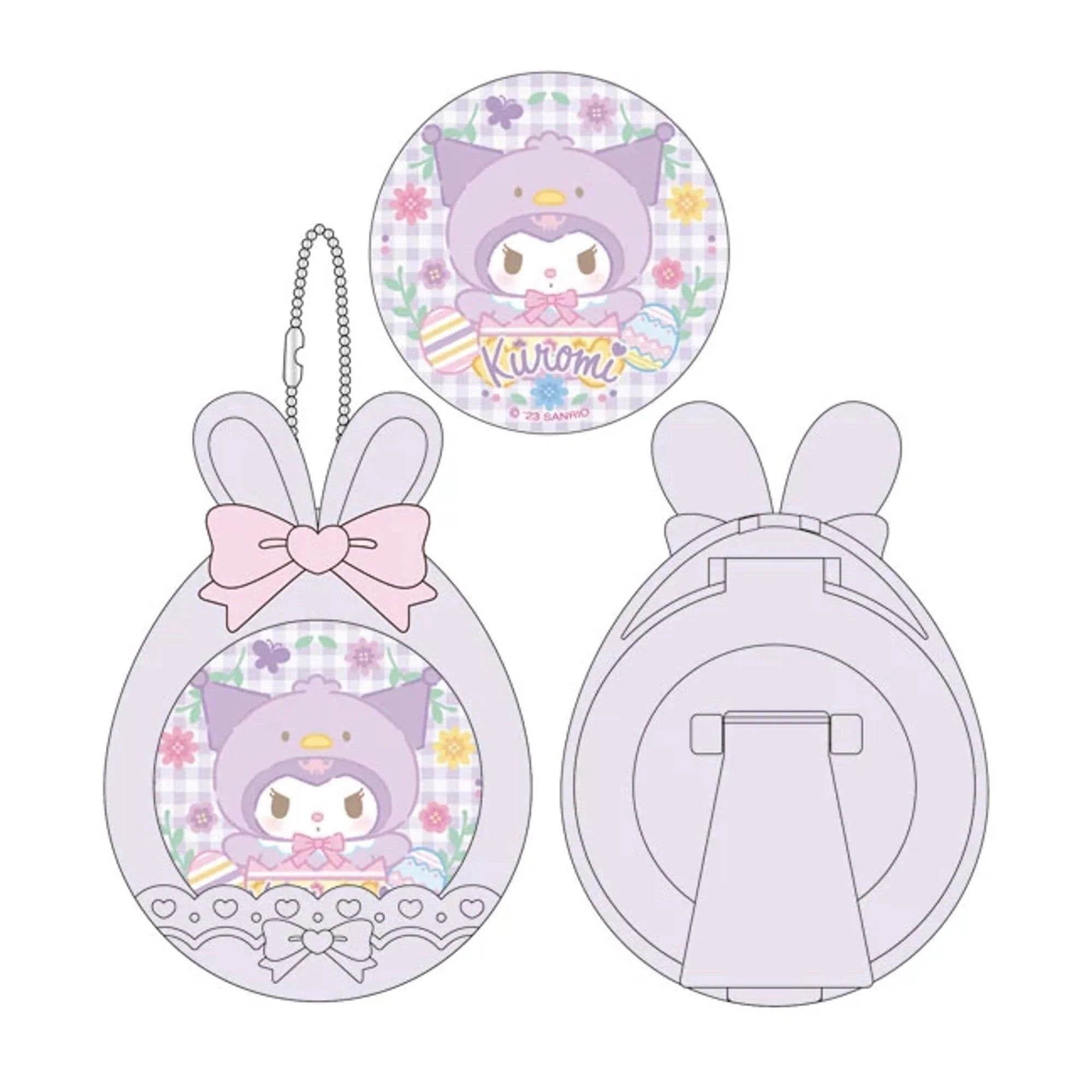 Sanrio｜兔子耳朵挂件/也可做桌面小摆件/小相框｜约6.5 × 1.2 × 9 cm