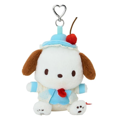Sanrio｜Sweet Cakes Sky Blue Cherry Collection Plush Eco Bag｜13×11×16cm approx.