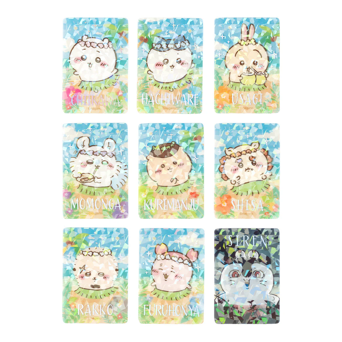 chiikawa｜Movie Chiikawa Trading Seaside Sparkling Clear Cards mystery bag/blind box/All 9 types｜1pcs