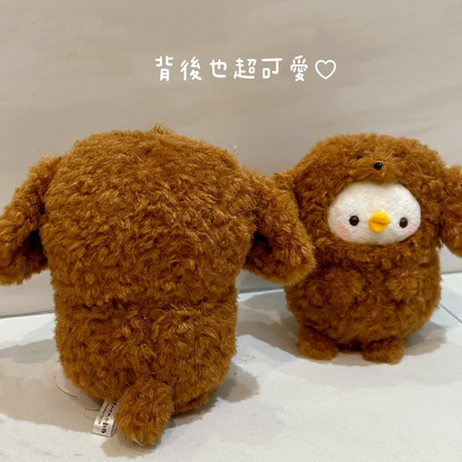Kanahei卡娜赫拉｜Small Animals Poodle Rabbit贵宾犬兔兔迷你毛绒坐姿玩偶/公仔｜約H14 x W12.5 x D9.5cm