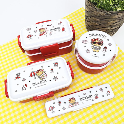 Sanrio｜Sun-tanned hello kitty Chopsticks and Spoon Set for Adults｜18.8cm x 4.7cmx 1.8cm approx.