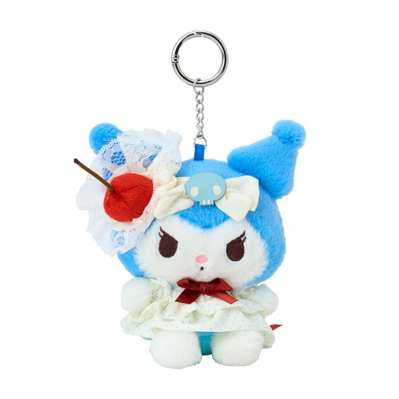 Sanrio｜Sweet Cakes Sky Blue Cherry Collection Mascot Holder /Plush Keychain｜11×8×16cm approx.