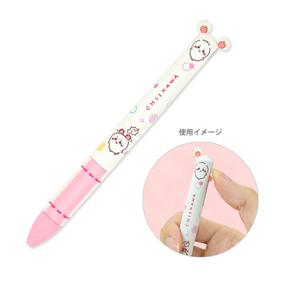 Chiikawa 吉伊卡哇｜Mimi pen可按压移动耳朵双色圆珠笔｜0.7mm