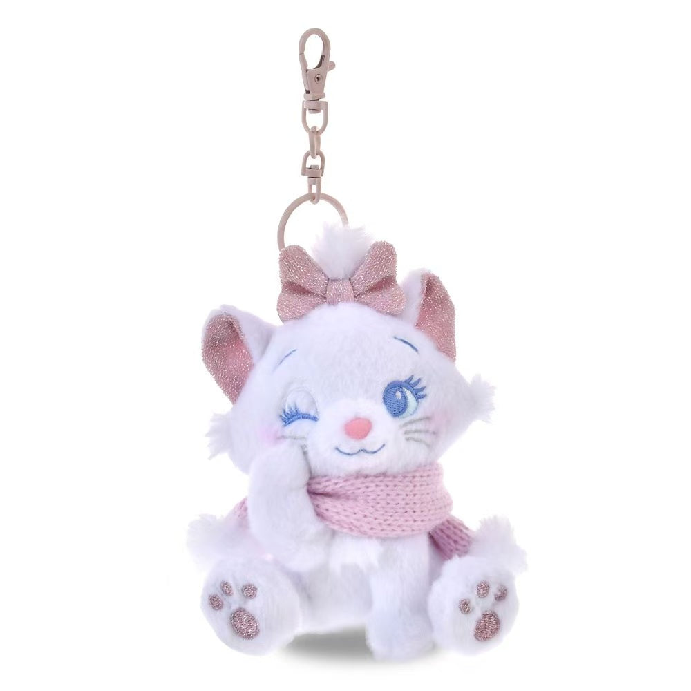 Disney｜Winter Shiny Color Pink Blue Mascot Holder /Plush Keychain｜15.5x12.5x8.5cm approx.