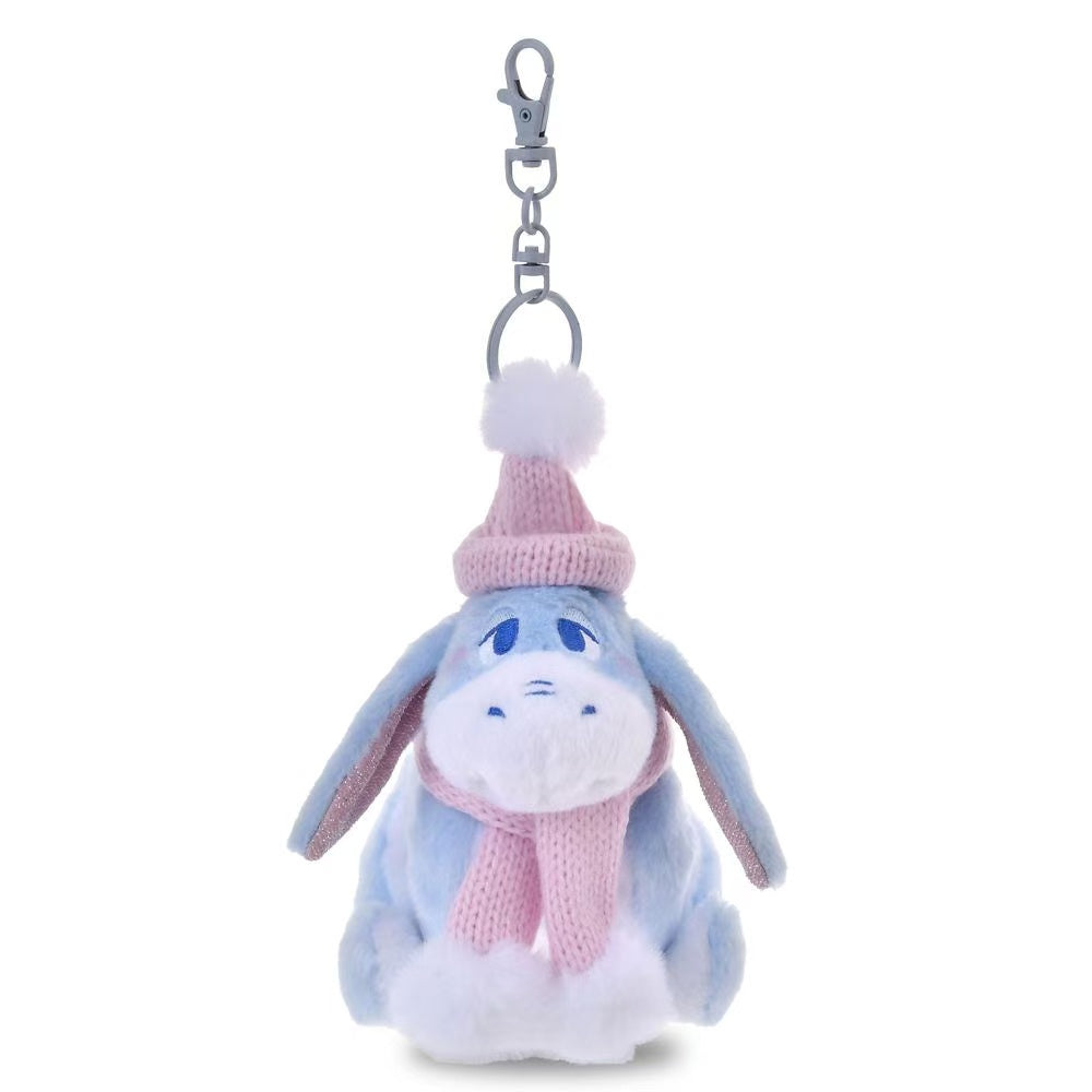 Disney｜Winter Shiny Color Pink Blue Mascot Holder /Plush Keychain｜15.5x12.5x8.5cm approx.
