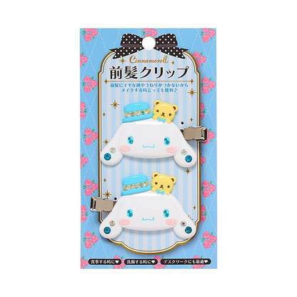 Sanrio｜ Bangs Clip Deluxe华丽水钻脸型刘海夹/发夹/1对入｜约5.3×1×4cm
